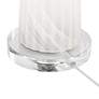 7_Possini Euro Regina 33" High White Glass 2-Light Table Lamp more views
