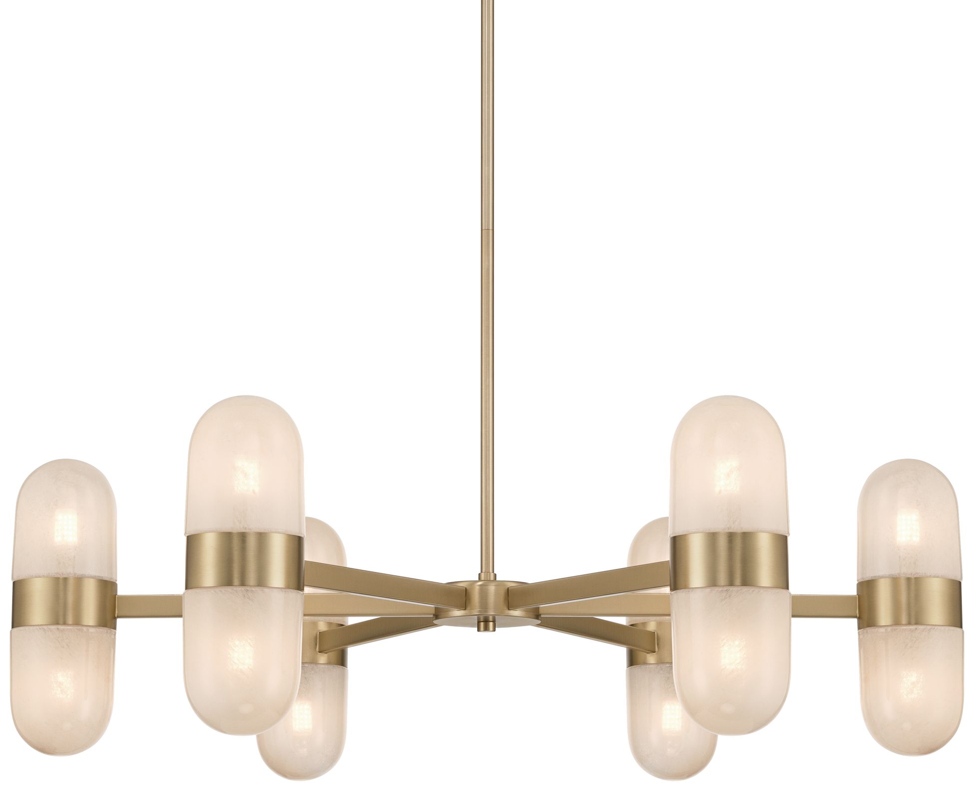 Image 3 Possini Euro Reiter 32" Wide Matte Brass 12-Light Chandelier
