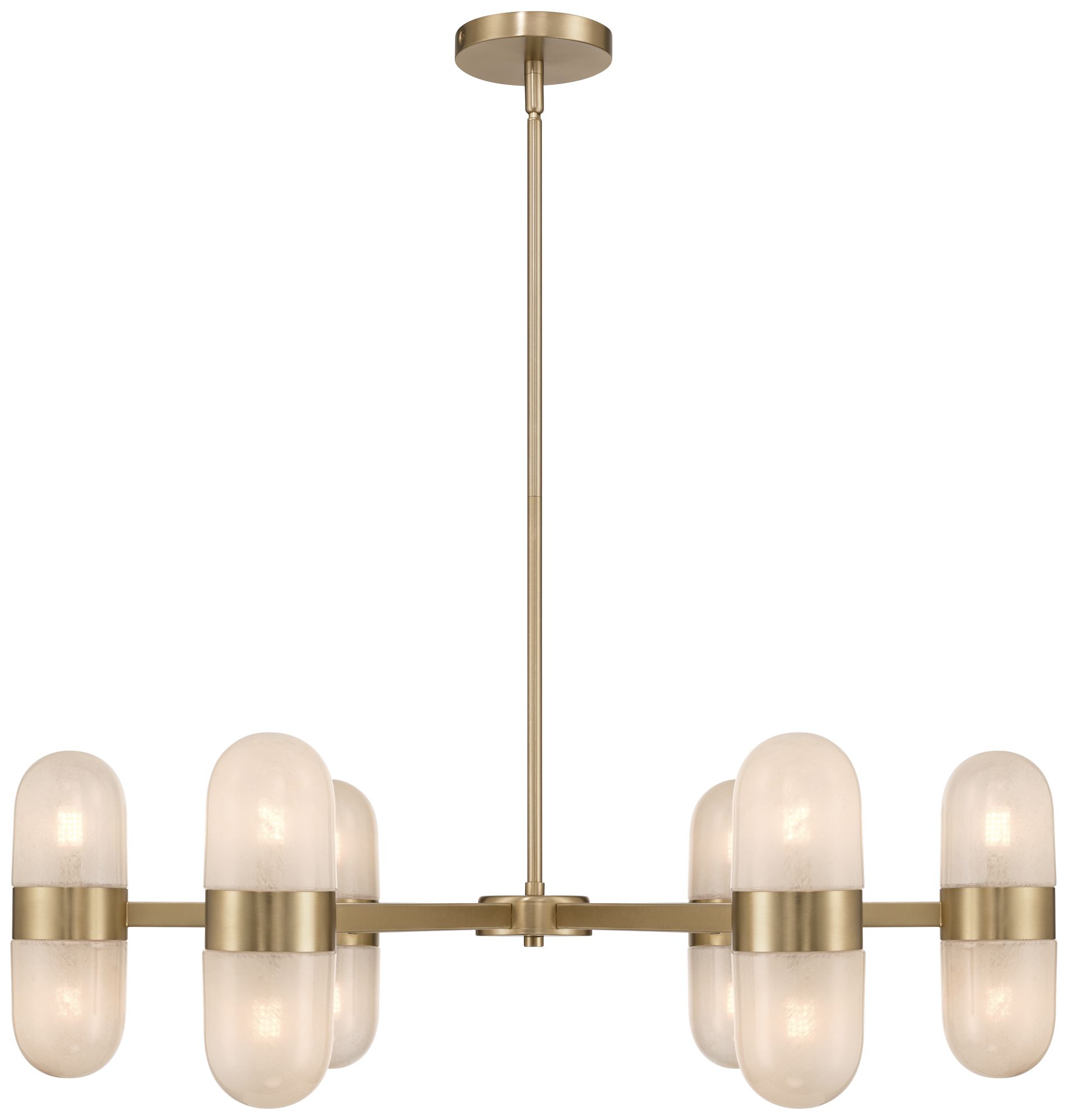 Possini Euro Reiter 32" Wide Matte Brass 12-Light Chandelier in scene