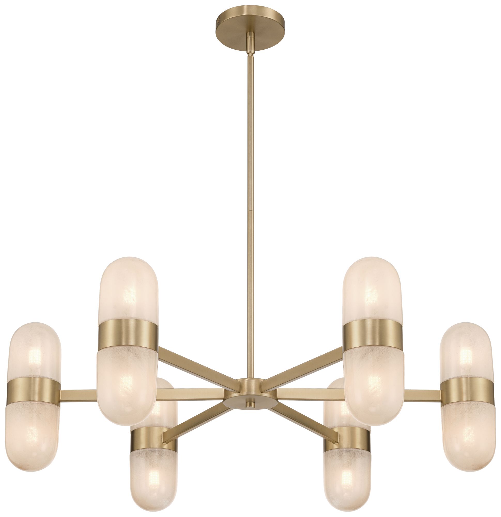 Possini Euro Reiter 32" Wide Matte Brass 12-Light Chandelier in scene