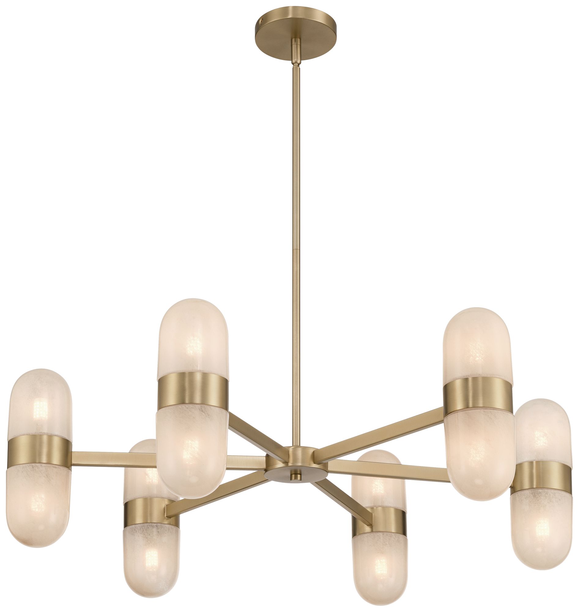 Possini Euro Reiter 32" Wide Matte Brass 12-Light Chandelier in scene