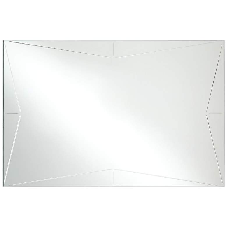 Image 5 Possini Euro Relevei Silver 26" x 39" Rectangular Wall Mirror more views