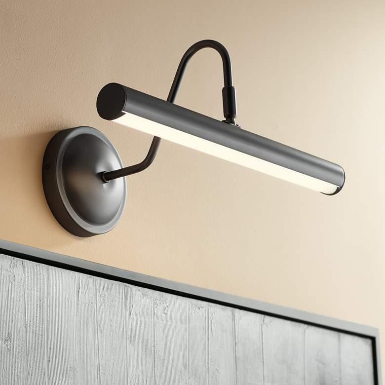 Image 2 Possini Euro Renaissance 16" Wide Plated Graphite LED Picture Light