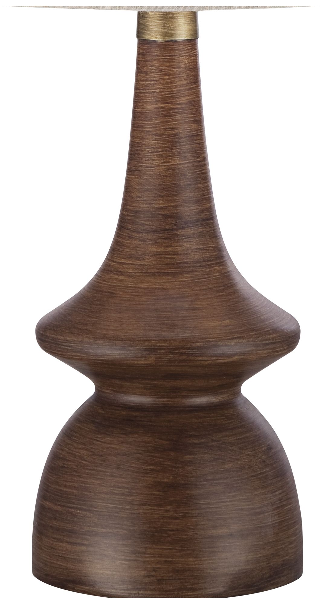 Image 4 Possini Euro Rexford 24" Walnut Finish Mid-Century Modern Table Lamp more views
