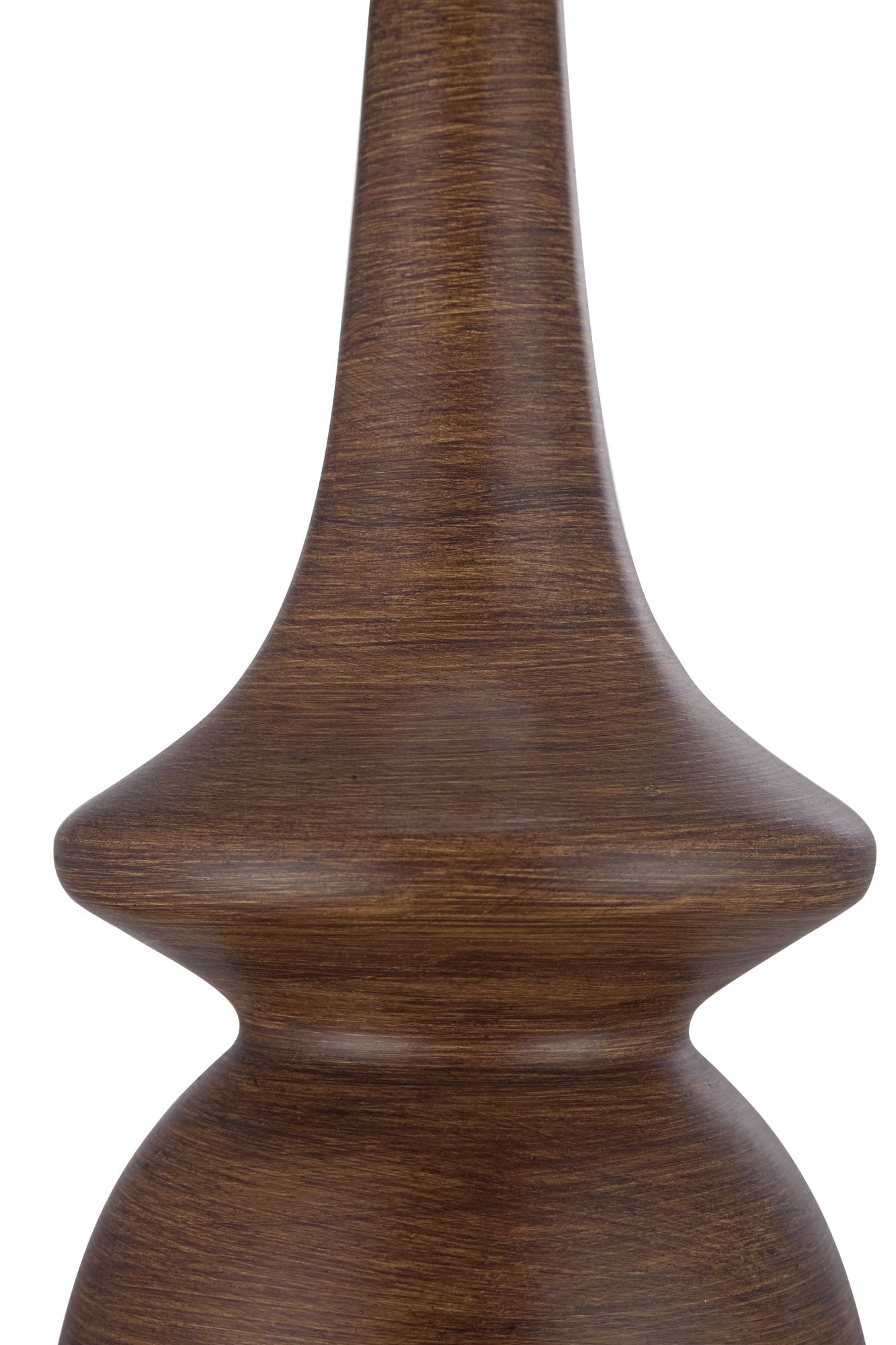 Image 4 Possini Euro Rexford 24" Walnut Finish Modern Table Lamps Set of 2 more views