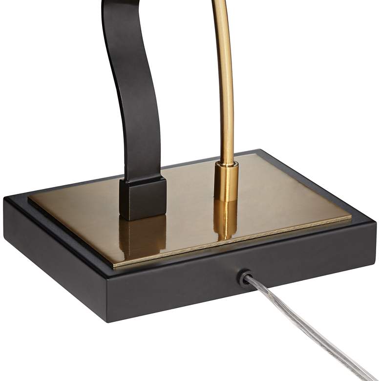 Image 6 Possini Euro Reza 31 1/2 inch High Black and Brass Metal Table Lamp more views