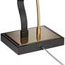 Possini Euro Reza 31 1/2" High Black and Brass Metal Table Lamp