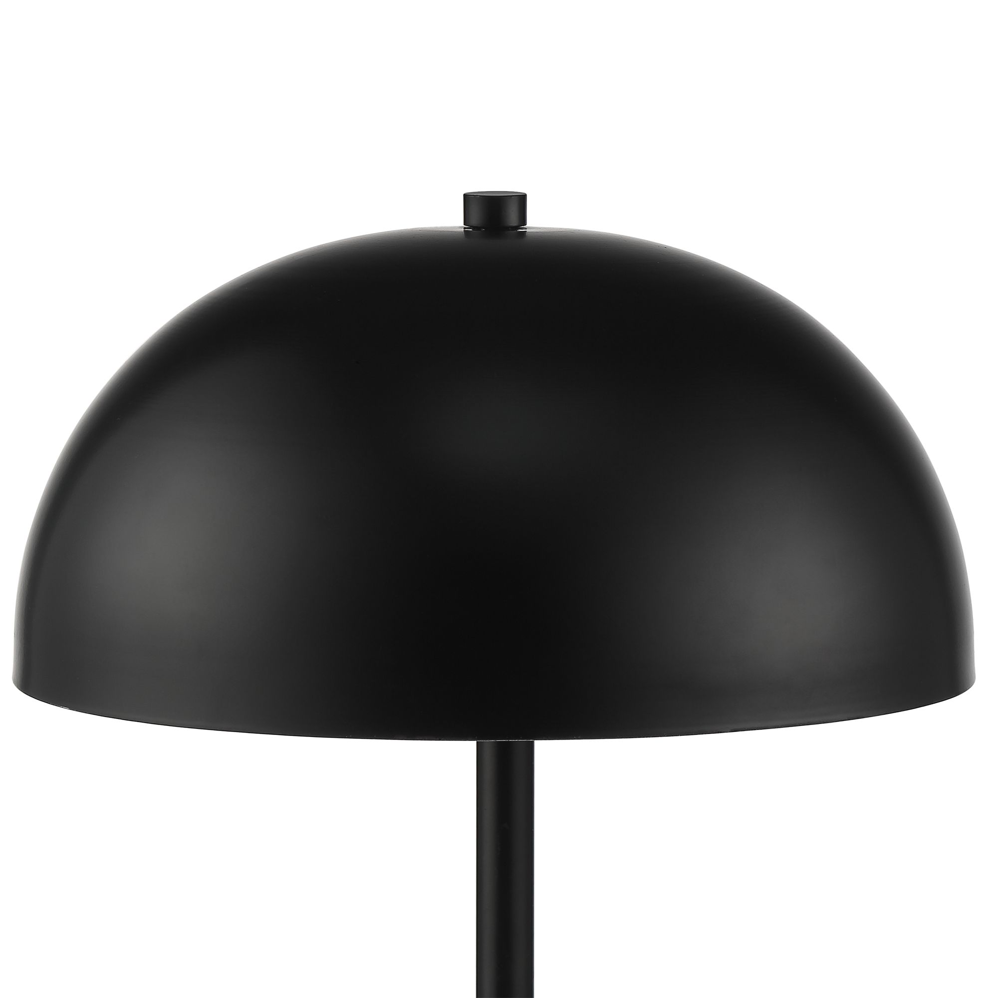 Image 4 Possini Euro Rhys 19 1/2" Black Modern Dome Mushroom Lamps Set of 2 more views