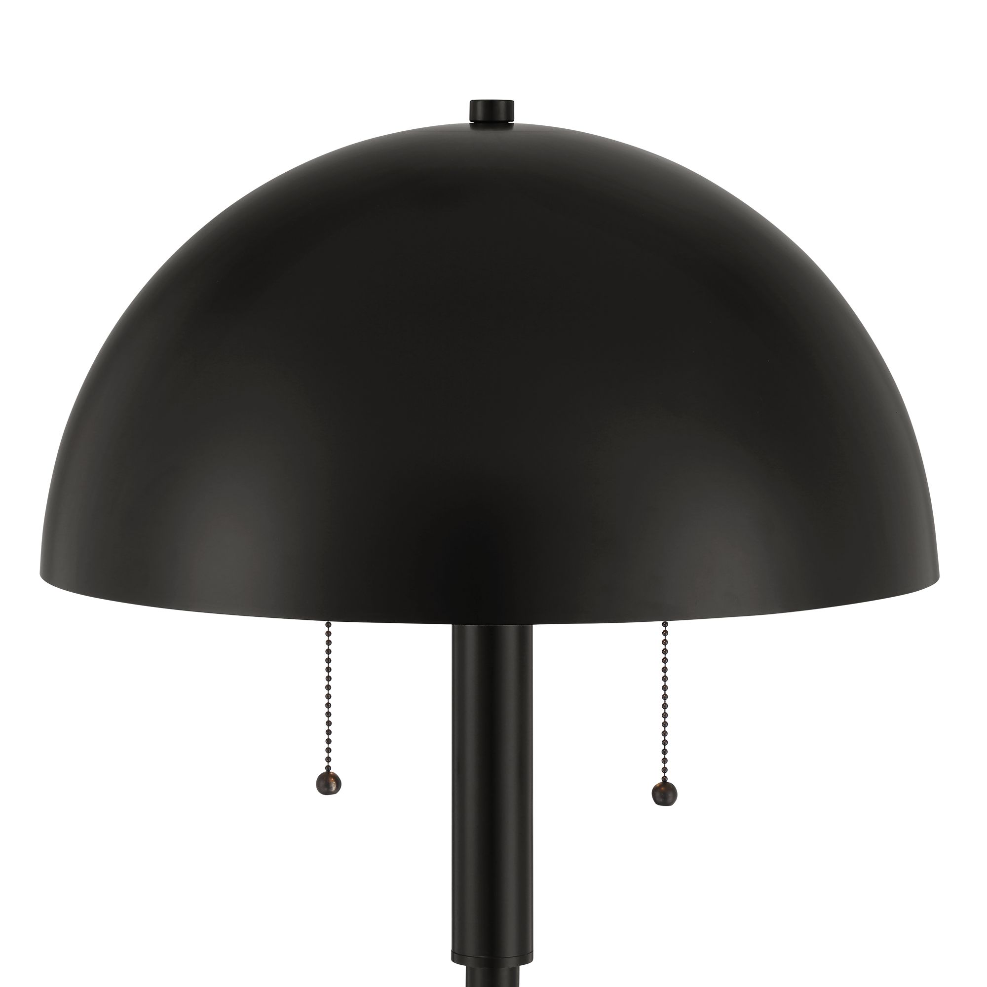 Image 4 Possini Euro Rhys 62" High Black Modern Mushroom Dome Floor Lamp more views