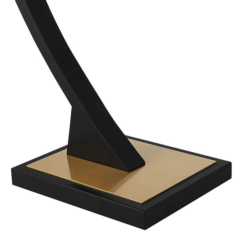 Image 4 Possini Euro Rialto 68 1/4" Warm Gold and Black 3-Light Arc Floor Lamp more views