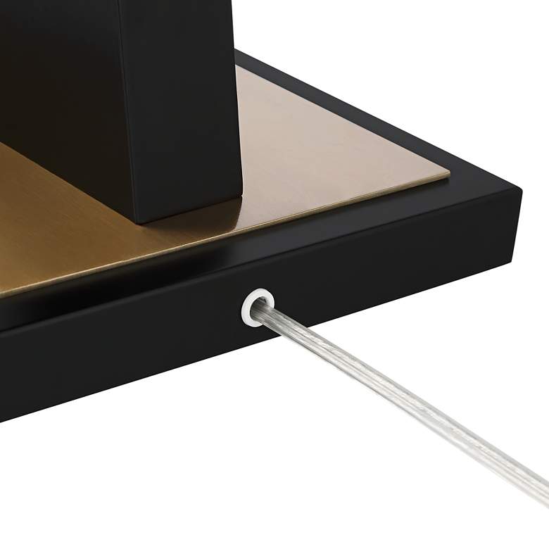 Image 5 Possini Euro Rialto 68 1/4" Warm Gold and Black 3-Light Arc Floor Lamp more views