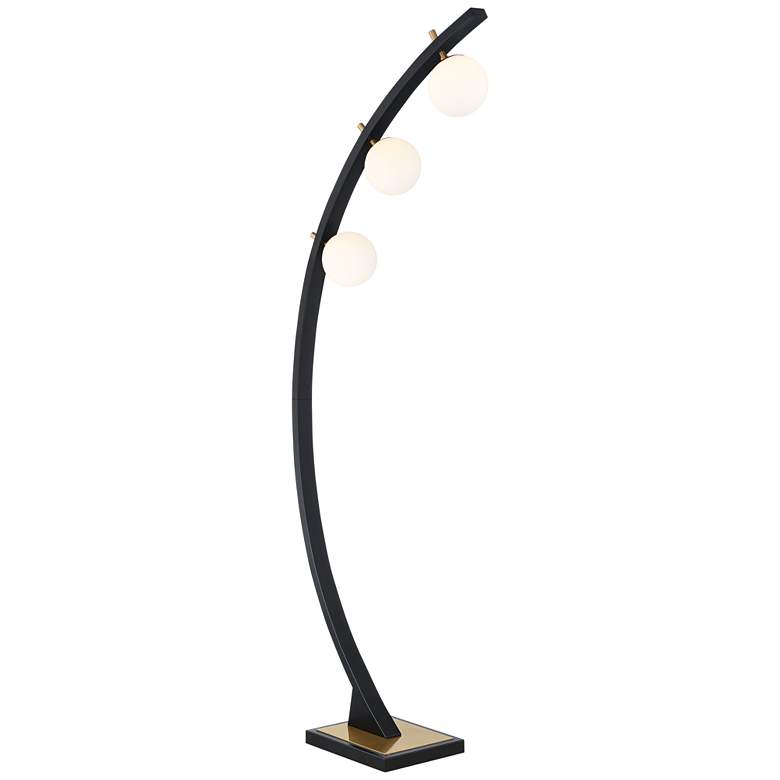 Image 7 Possini Euro Rialto 68 1/4 inch Warm Gold and Black 3-Light Arc Floor Lamp more views