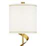 Possini Euro Ribbon 34 1/2" High Marble and Gold Modern Table Lamp