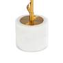 Possini Euro Ribbon 34 1/2" Marble and Gold Buffet Lamps Set of 2