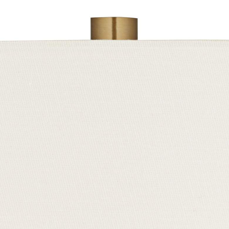 Image 4 Possini Euro Ribbon Wave 30 3/4" Gold and Marble Modern Table Lamp more views