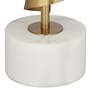 Possini Euro Ribbon Wave 30 3/4" Gold and Marble Modern Table Lamp in scene