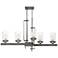 Possini Euro Ribera 40" Wide Silver Gray Kitchen Island Chandelier