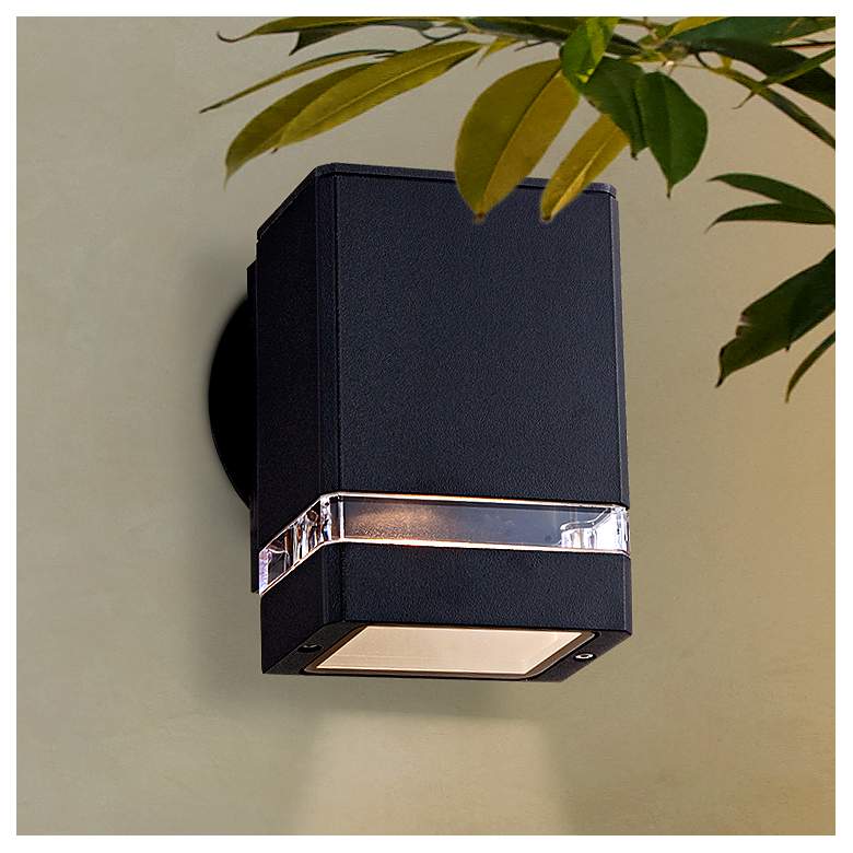 Image 2 Possini Euro Ridgeland 6 1/4 inch High Modern Outdoor Wall Light