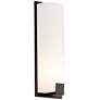 1_Possini Euro Rigdon 19 1/2" High Bronze and White Acrylic Wall Sconce