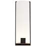 2_Possini Euro Rigdon 19 1/2" High Bronze and White Acrylic Wall Sconce more views
