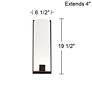 3_Possini Euro Rigdon 19 1/2" High Bronze and White Acrylic Wall Sconce more views
