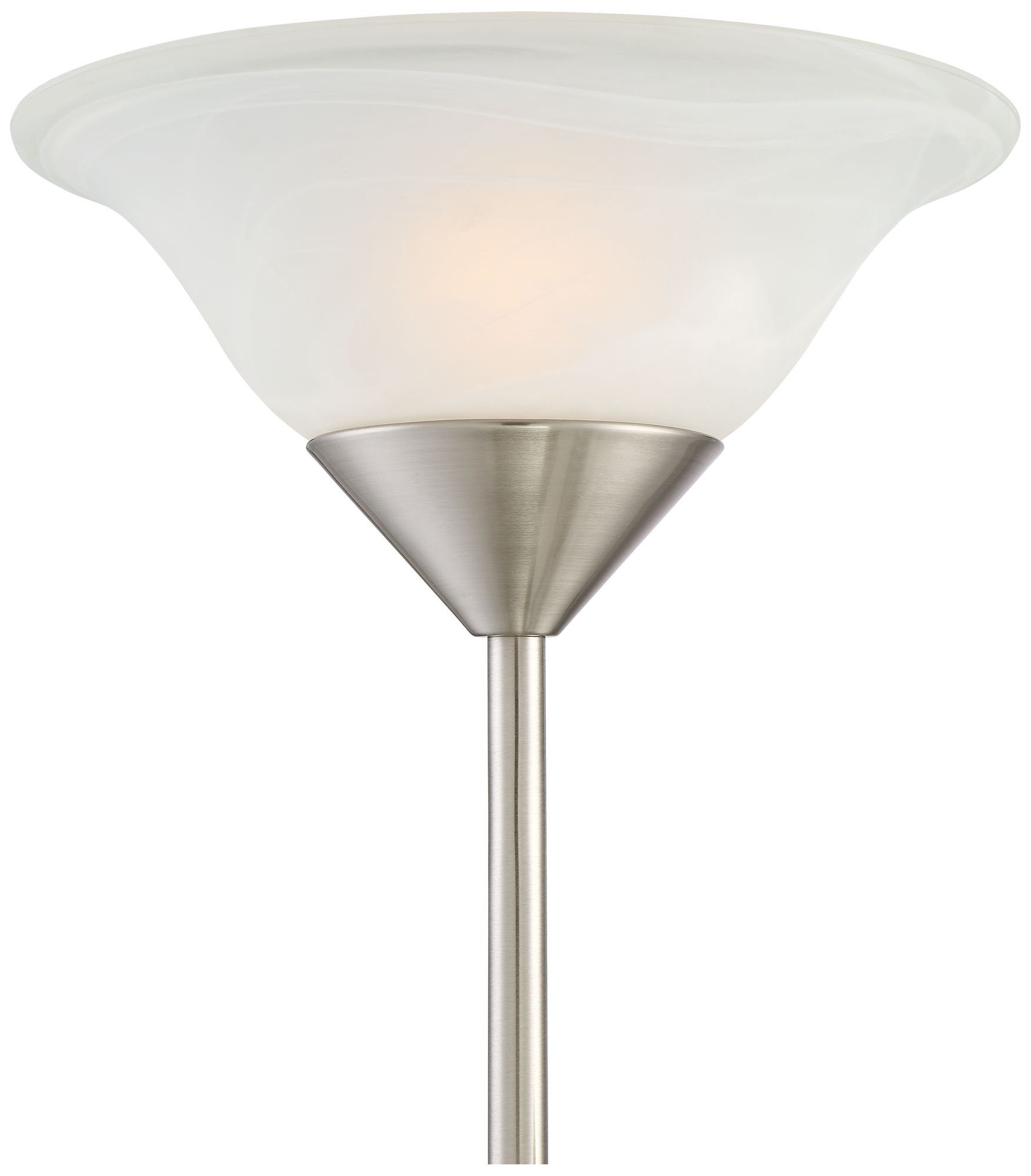 Image 3 Possini Euro Riordan 71 1/2" Nickel 3-Light Tree Torchiere Floor Lamp more views