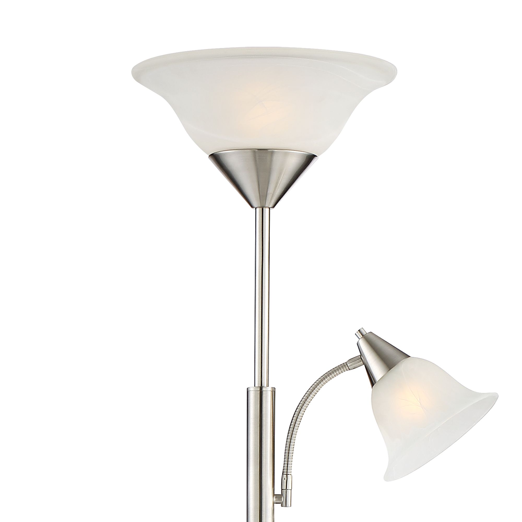 Image 5 Possini Euro Riordan 71 1/2" Nickel 3-Light Tree Torchiere Floor Lamp more views