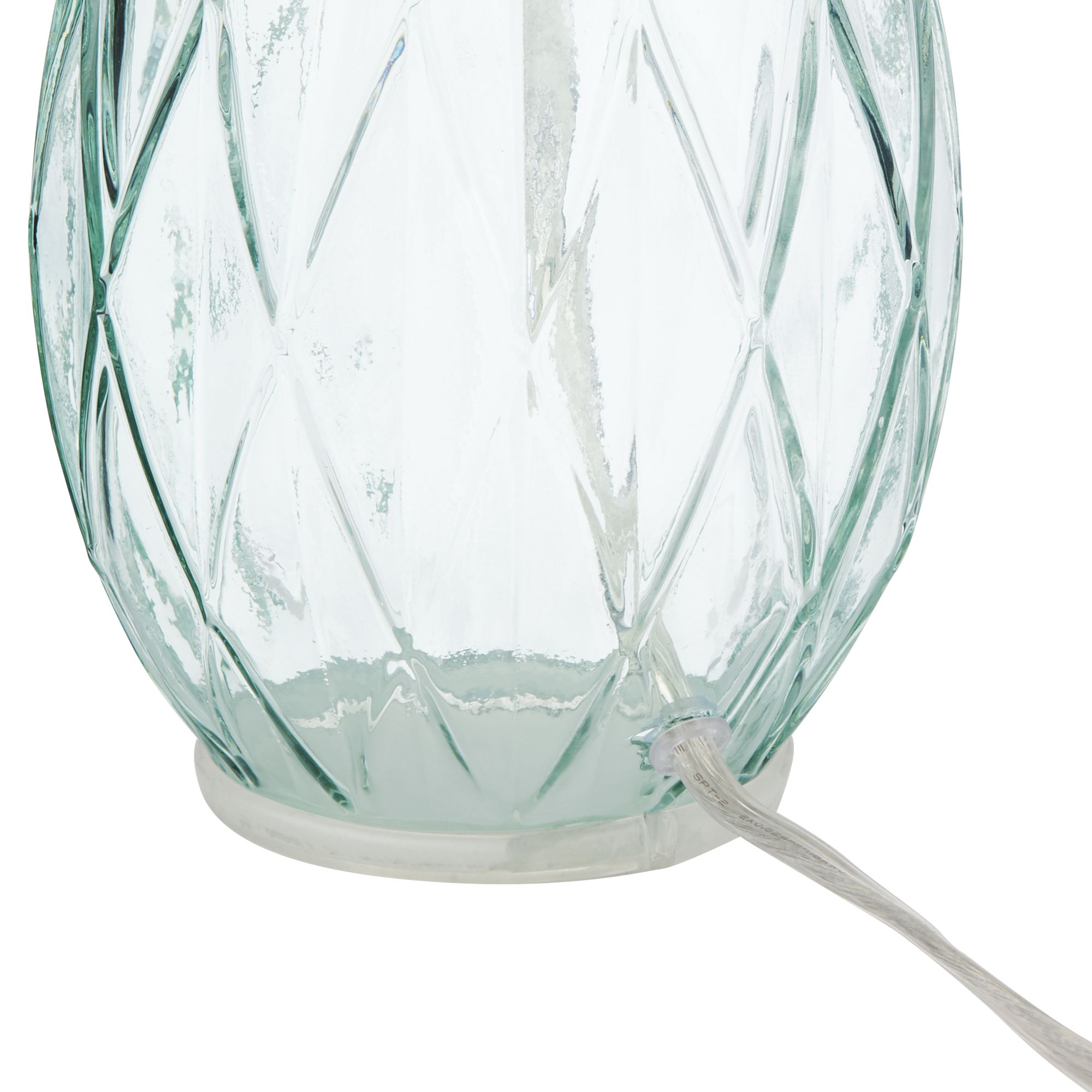 Possini Euro Rita 14 3/4" Glass Table Lamp Set of 2 with Smart Sockets in scene
