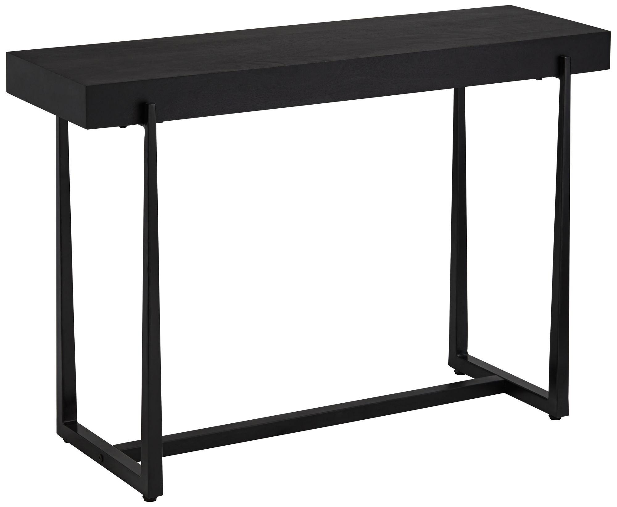 Image 3 Possini Euro Roanoke 44" Wide Black Wood Console Table