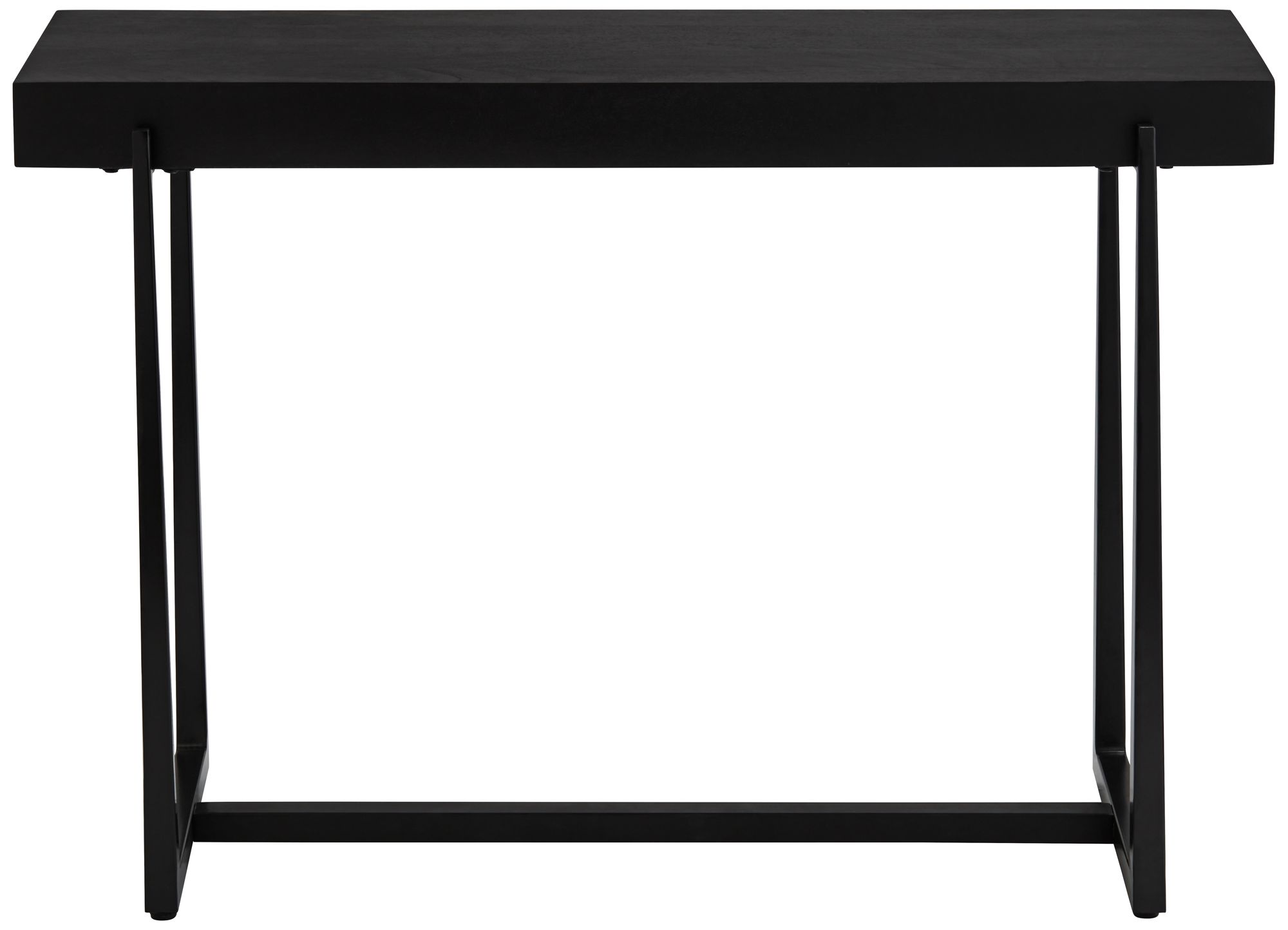 Image 6 Possini Euro Roanoke 44" Wide Black Wood Console Table more views