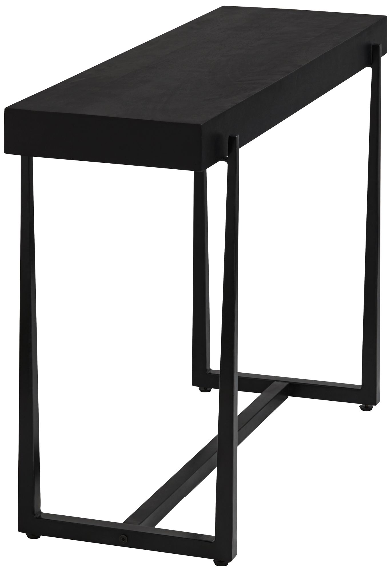 Image 7 Possini Euro Roanoke 44" Wide Black Wood Console Table more views