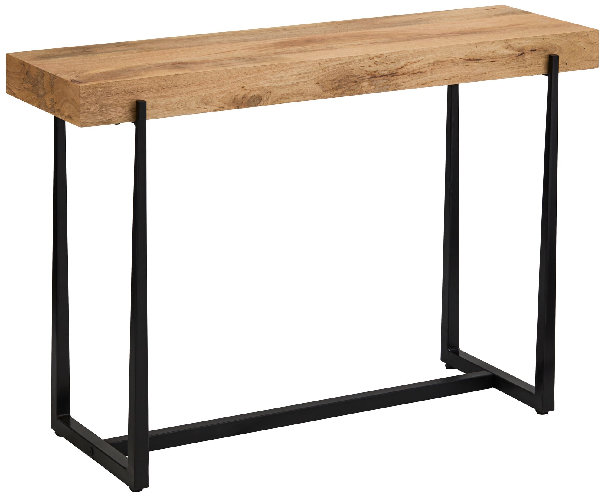 Image 3 Possini Euro Roanoke 44" Wide Natural Wood Console Table