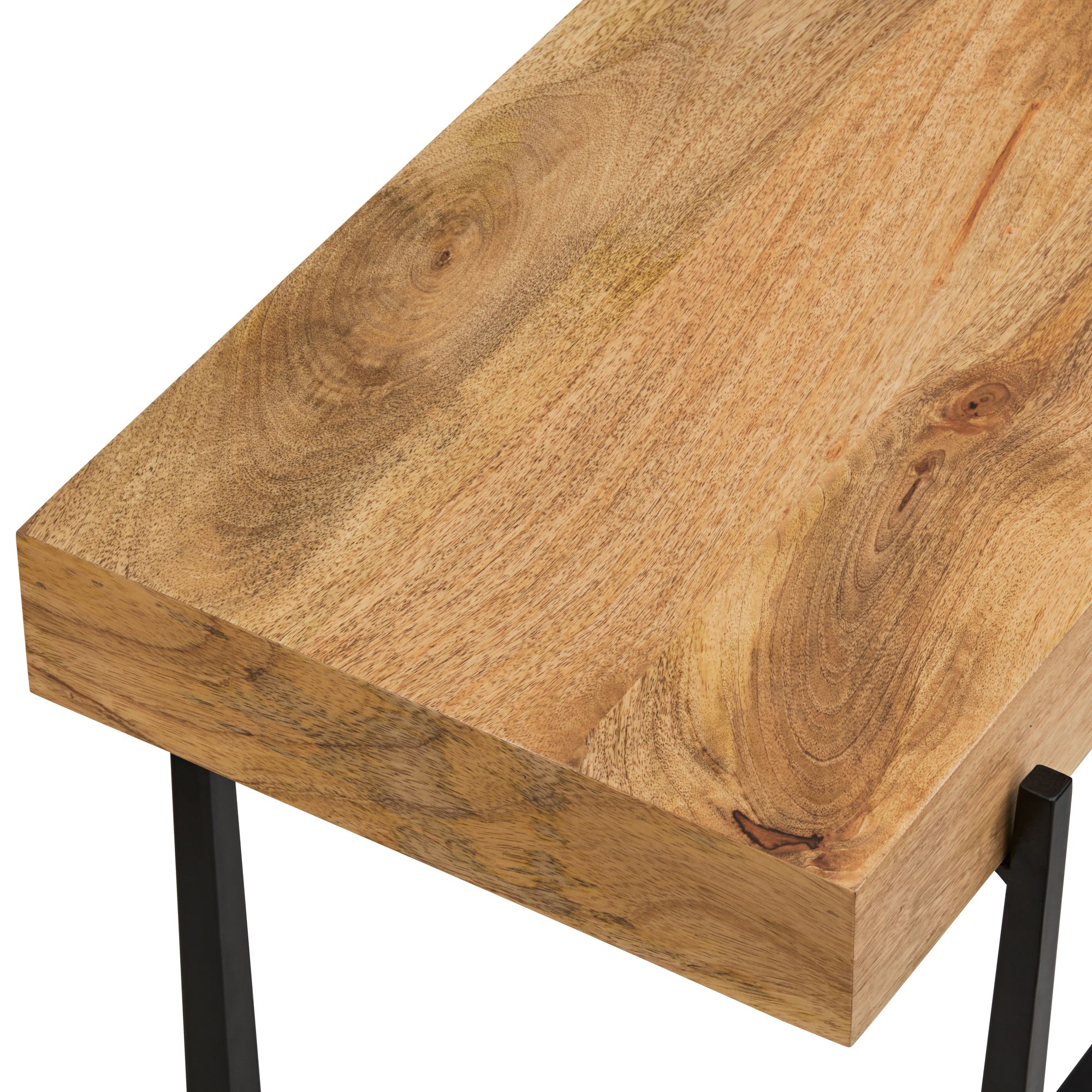 Image 4 Possini Euro Roanoke 44" Wide Natural Wood Console Table more views