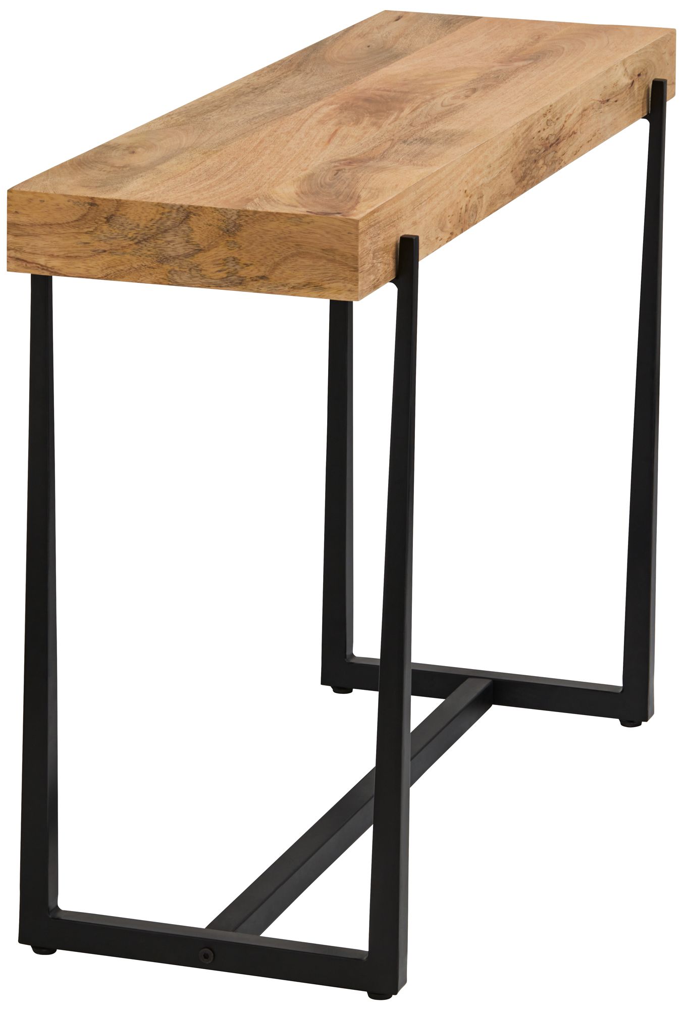 Image 7 Possini Euro Roanoke 44" Wide Natural Wood Console Table more views