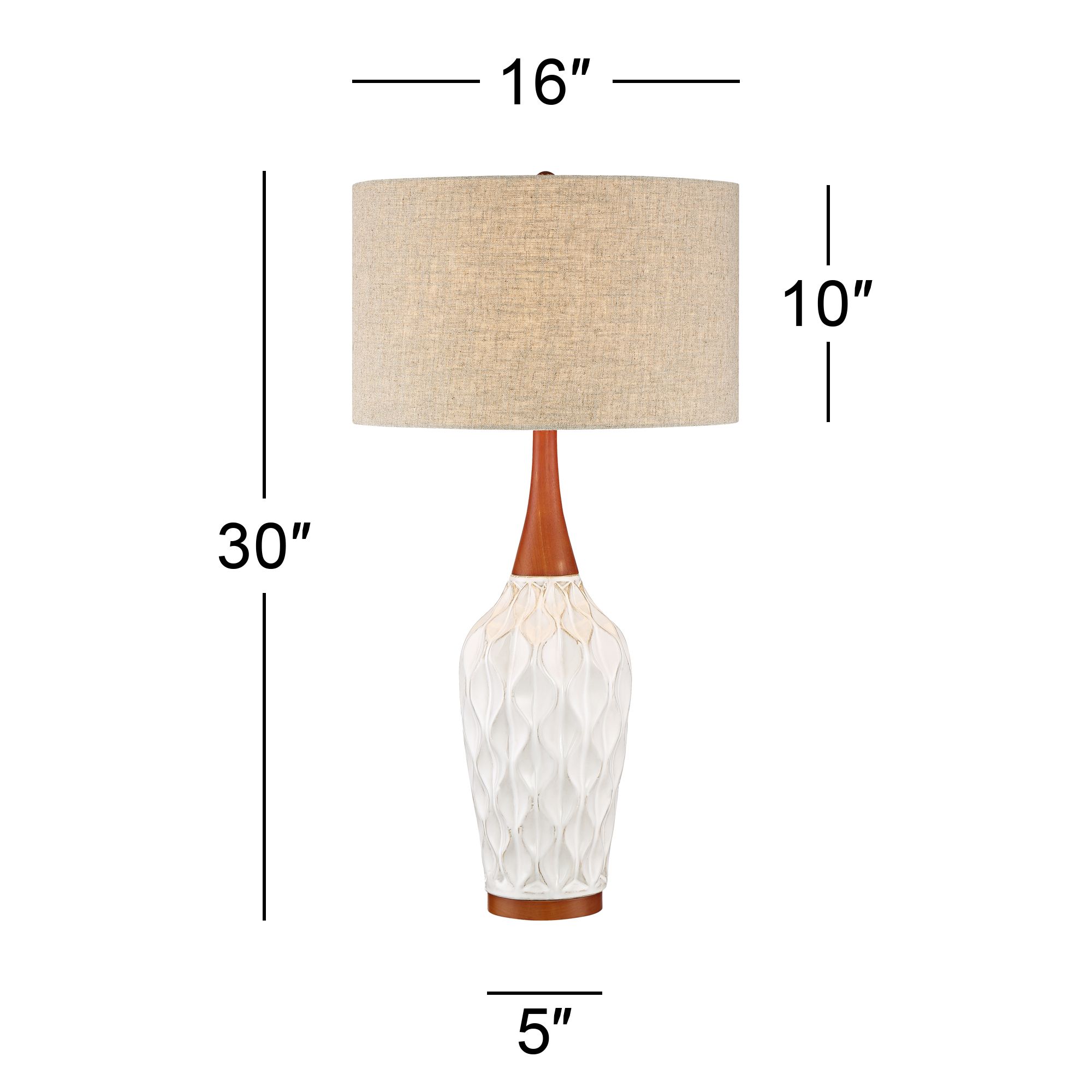 Watch A Video About the Rocco White Ceramic Table Lamp