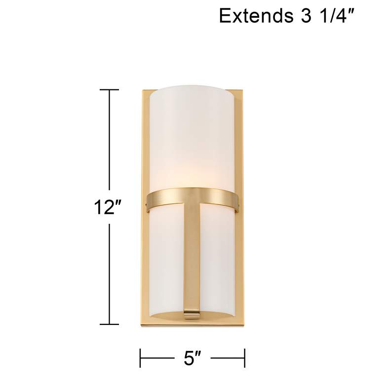 Image 7 Possini Euro Roma 12" High Soft Gold Wall Sconce Set of 2 more views