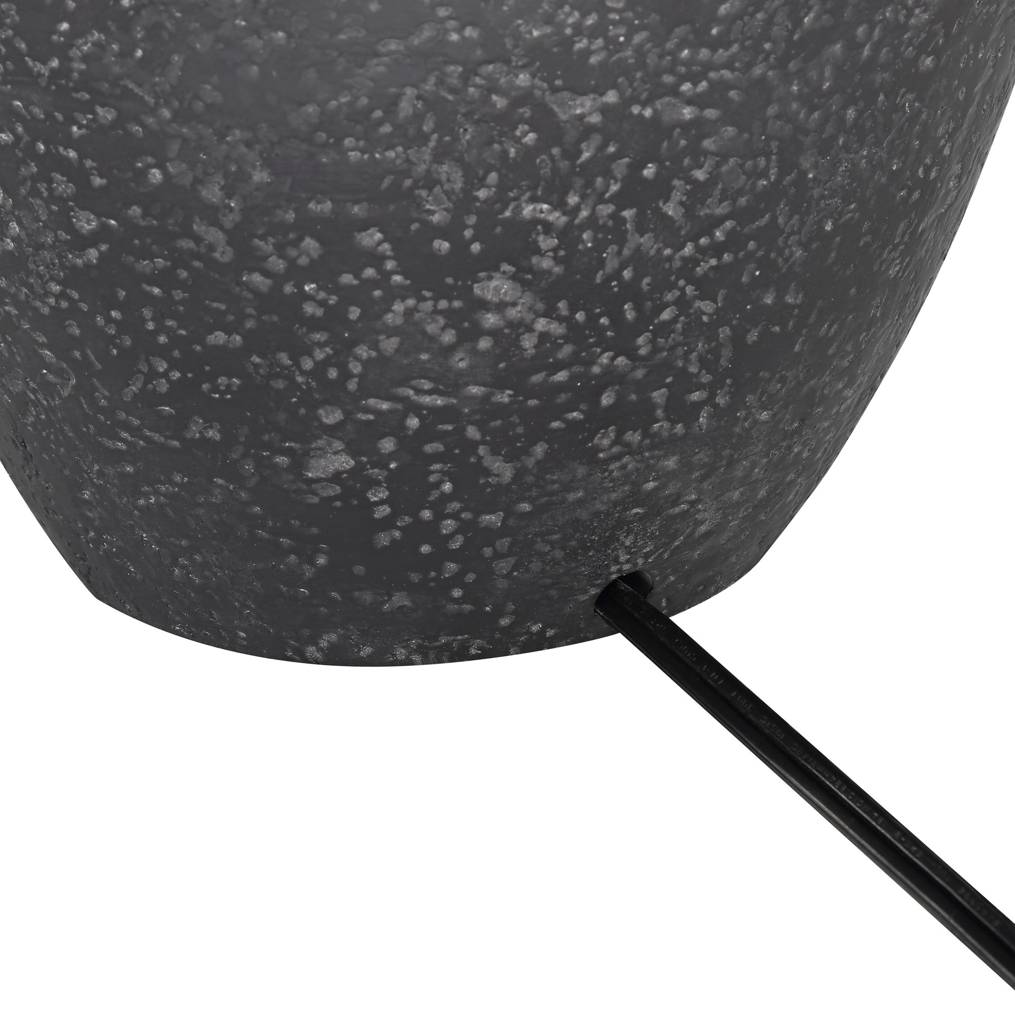 Possini Euro Romeo 23 1/2" High Stone Gray Jar Table Lamps Set of 2 in scene