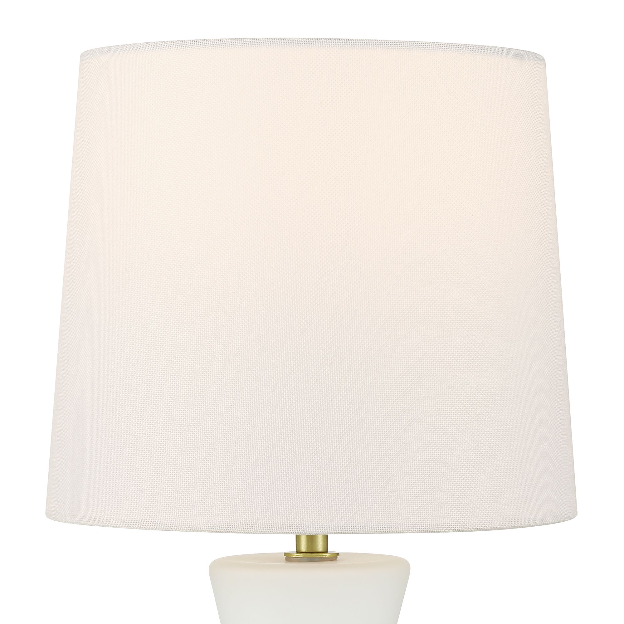 Thumbnail4 of Possini Euro Rommy 16"H White Glass Battery Powered Accent Table Lamp more views