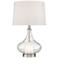Possini Euro Rona Rippled Glass Night Light Table Lamp