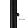 6_Possini Euro Rook 66" Chairside Arc Floor Lamp with Dimmer more views