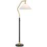 Possini Euro Rook 66" Chairside Arc Floor Lamp with Dimmer in scene