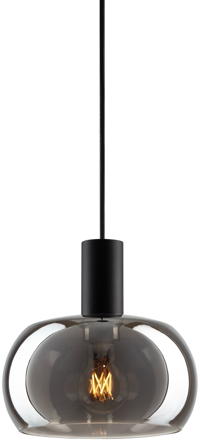 Image 2 Possini Euro Rorie 8 1/2"W Black Chrome Glass Mini Pendant