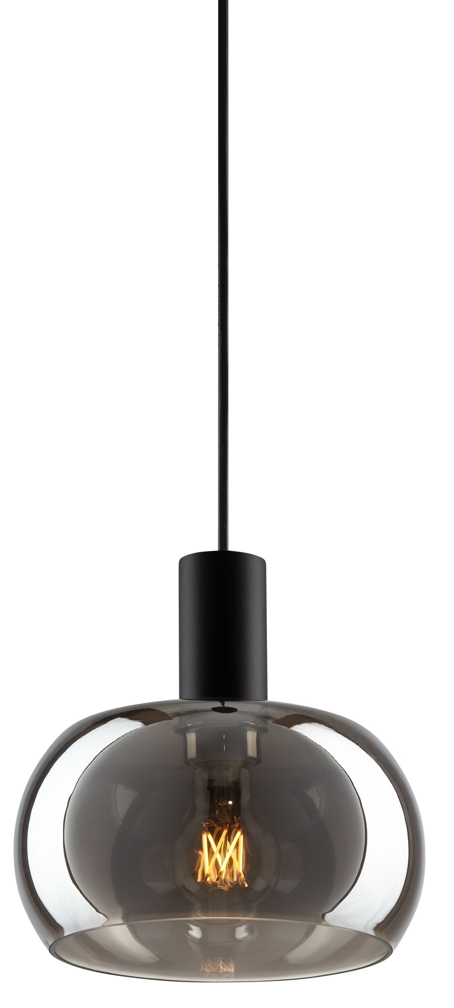 Image 3 Possini Euro Rorie 8 1/2"W Black Chrome Glass Mini Pendant more views