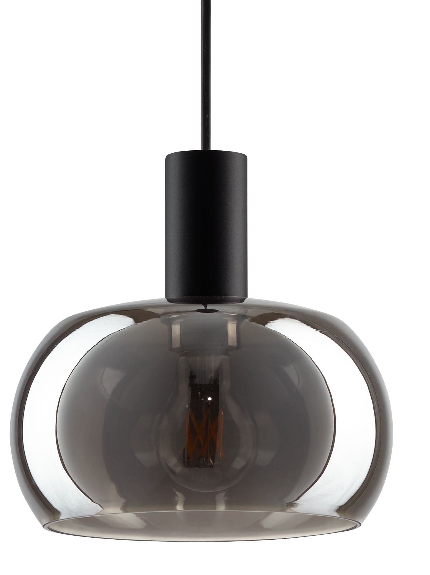 Image 4 Possini Euro Rorie 8 1/2"W Black Chrome Glass Mini Pendant more views