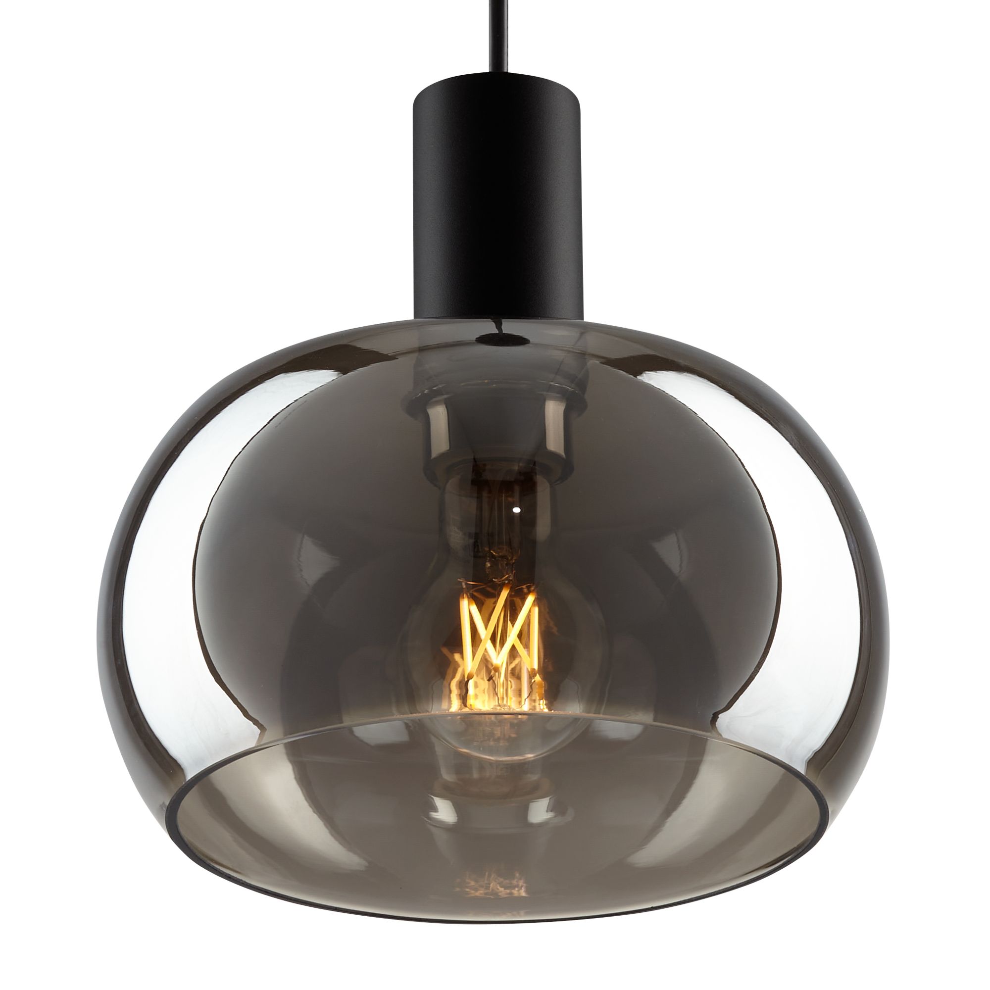 Image 5 Possini Euro Rorie 8 1/2"W Black Chrome Glass Mini Pendant more views