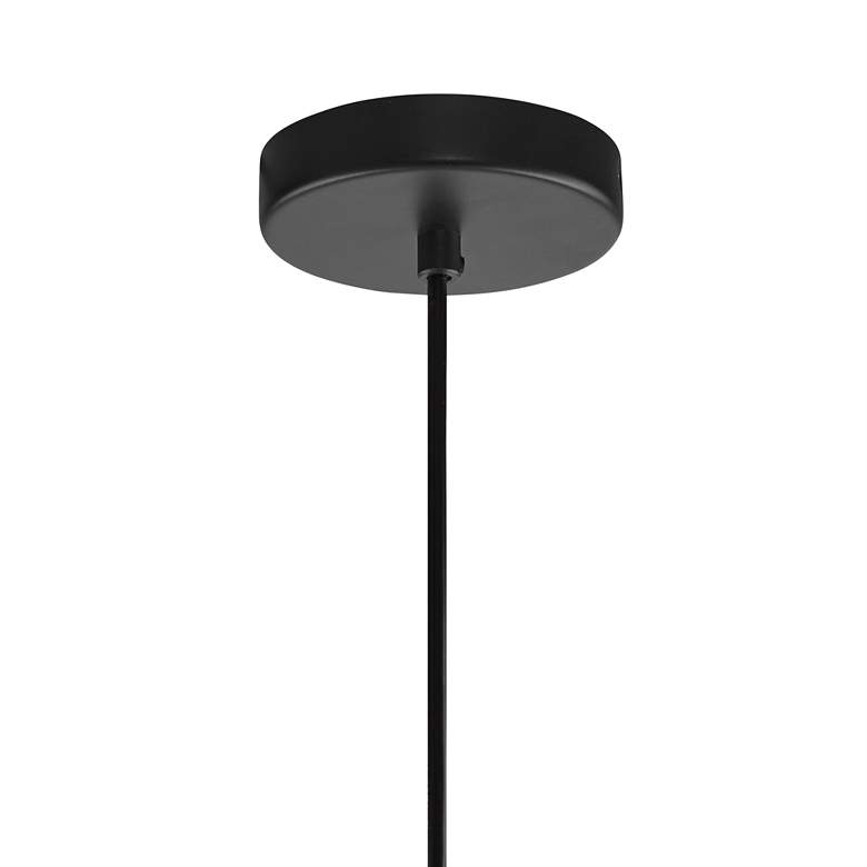 Image 6 Possini Euro Rorie 8 1/2"W Black Smoke Glass Mini Pendant more views