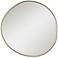 Possini Euro Rorschach Champagne 30" Uneven Round Frame Wall Mirror