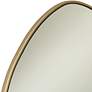 Possini Euro Rorschach Champagne 30" Uneven Round Frame Wall Mirror