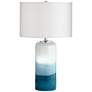 Thumbnail2 of Possini Euro Roxanne 25" Blue Art Glass Table Lamp with Night Light