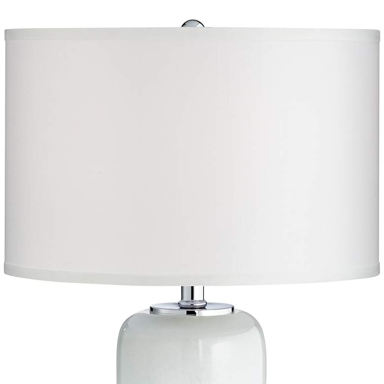 Image 4 Possini Euro Roxanne Blue Art Glass Table Lamp with LED Night Light more views